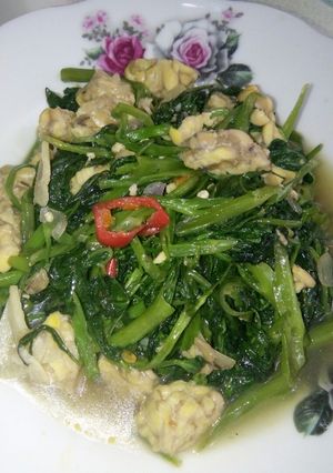 Foto resep Tumis kangkung tempe