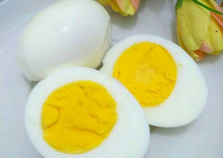 Telur rebus hemat gas 😀