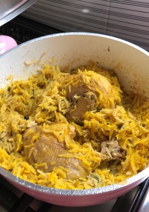 صورة لوصفة برياني بالدجاج لذيييذ😍