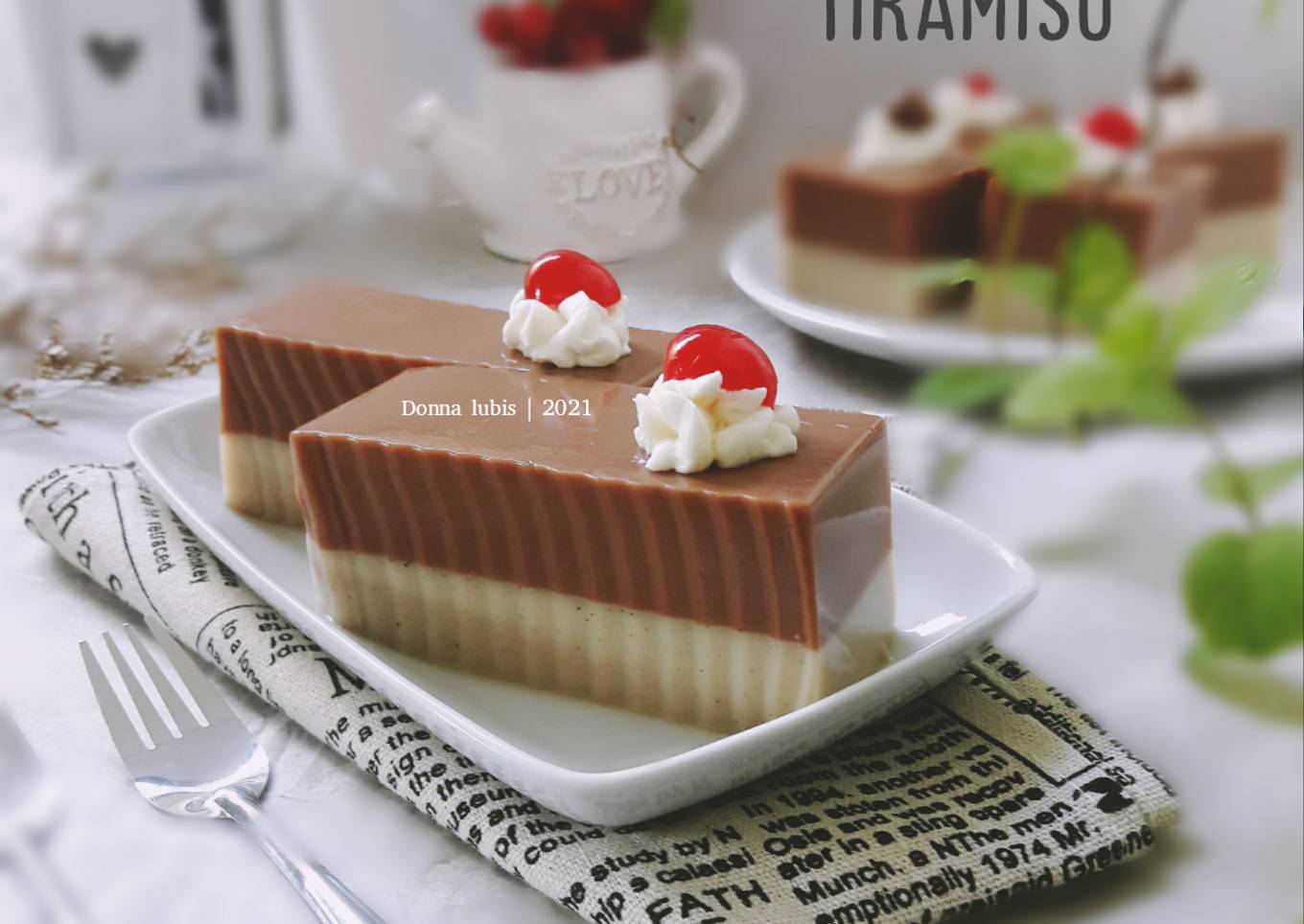 Puding Coklat Tiramisu