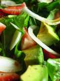 Strawberry Spinach Salad with Soy Worcestershire Dressing