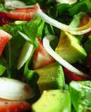 Strawberry Spinach Salad with Soy Worcestershire Dressing