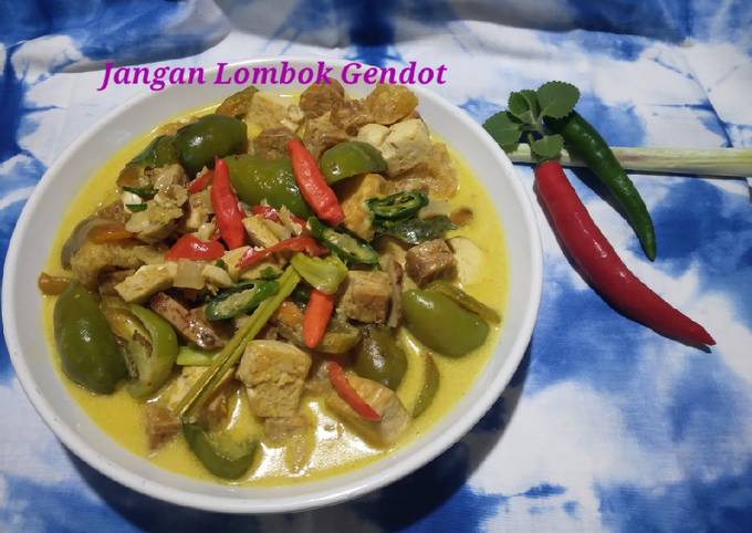 Resep Jangan Tahu Tempe Lombok Gendot Oleh Lina Bachry Cookpad