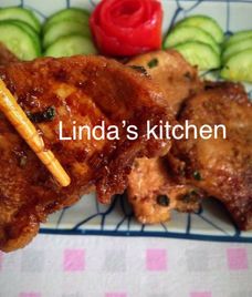 thịt lợn nạc áp chảo