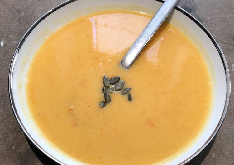 Comment Cuisiner Soupe lentilles corail, carottes et coco