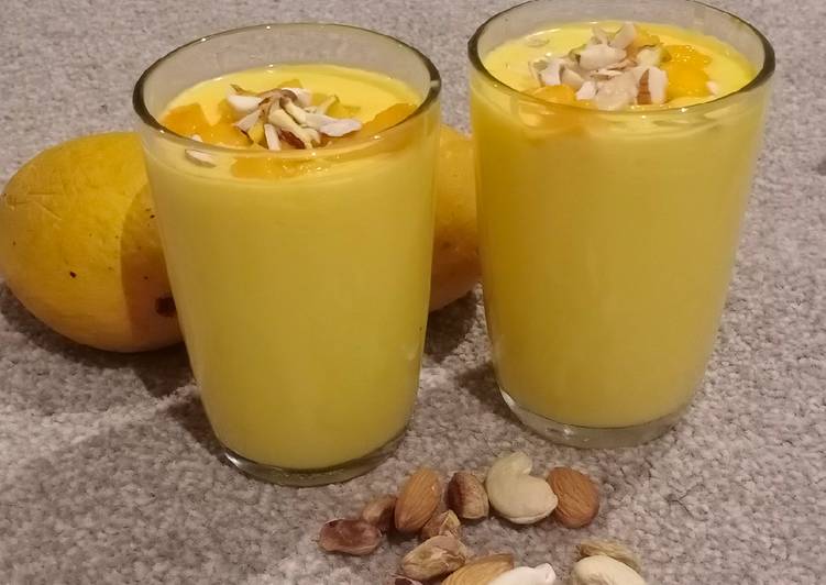 Recipe of Homemade Mango dryfruit lassi