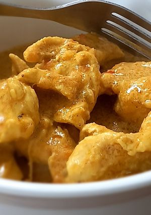 Una foto de Pollo al curry