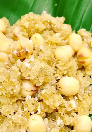 Hình của món Xôi cốm hạt sen.