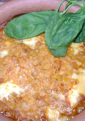 Una foto de Humita en cazuela gratinada al horno