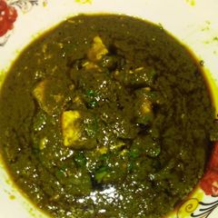 Palak paneer A picture of Palak paneer.