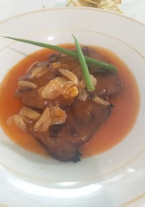 Foto resep Steik daging sapi saus dalmonte