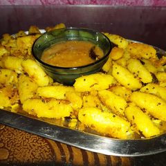 A picture of Chawal ka fara (famous chhattisgadhi dish).