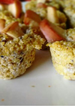 Una foto de Muffins de quinoa, coco, semillas y manzana