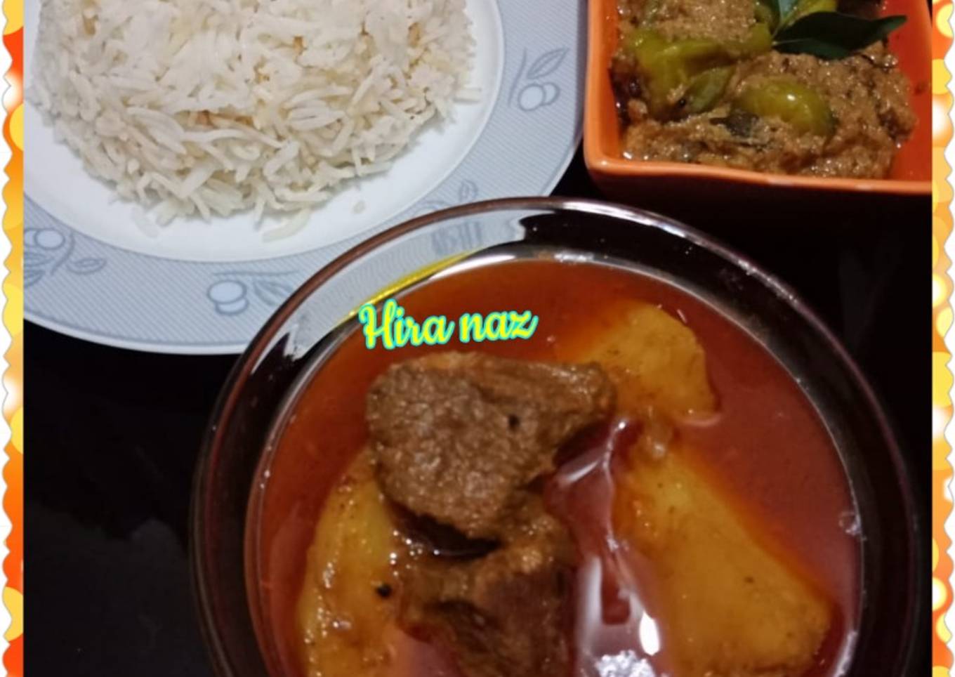 Aloo Gosht With Rice