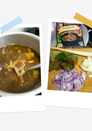 Foto resep Rawon masak Instan Bumbu "bamboe"