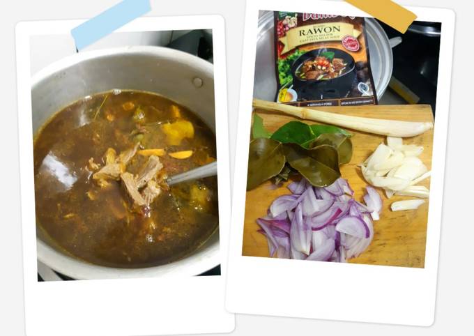 Bagaimana Menyiapkan Rawon masak Instan Bumbu &#34;bamboe&#34; yang Menggugah Selera