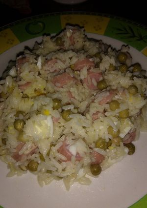 Una foto de Arroz primavera