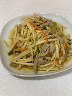 筊白筍炒肉絲 的食譜成品照片
