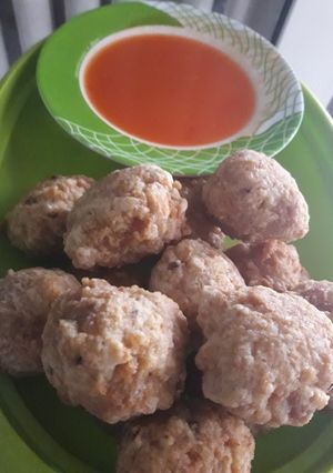 Foto resep Bakso goreng ayam + ebi