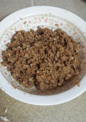 A picture of Jaggery poha.