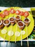 Palak seekh kabab on tawa