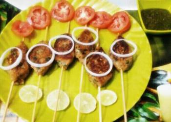 Fresh, Making Recipe Palak seekh kabab on tawa Delicious Steady