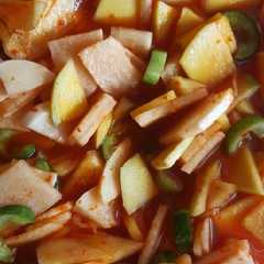 A picture of Asinan buah kuah jus wortel &Nanas.