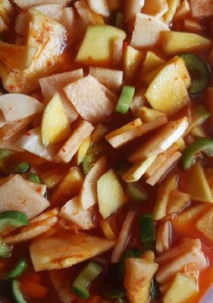 Foto resep Asinan buah kuah jus wortel &Nanas