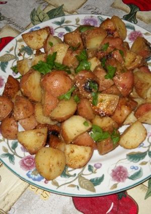 A picture of Dijon Roasted Potatoes.