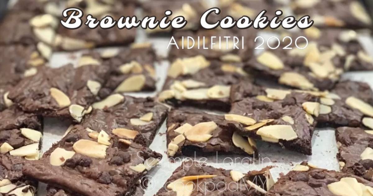 Resipi Crunchy Thin Brownie Cookies Oleh Sesimple Loralin Cookpad