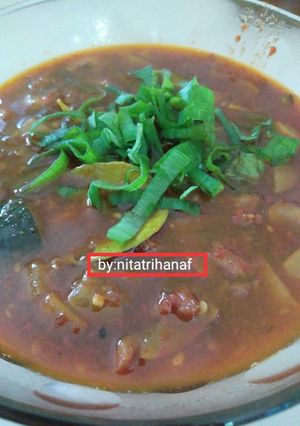 Foto resep Kulit sapi manis pedas lezat