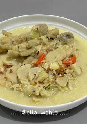 Foto resep Pondoh (Umbut Kelapa) Kuah Santan