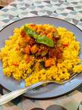 Cous cous con spezzatino di salmone