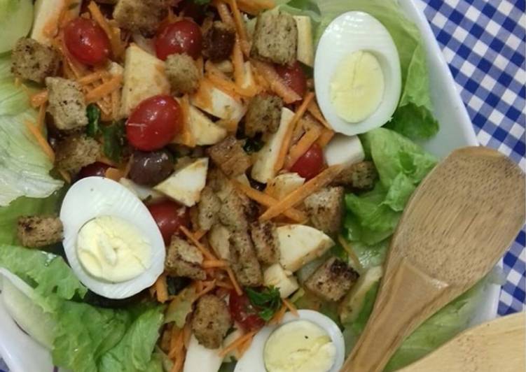 Salada com sardinha - Tudogosreceitas