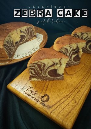 Foto resep Zebra cake (putih telur)
