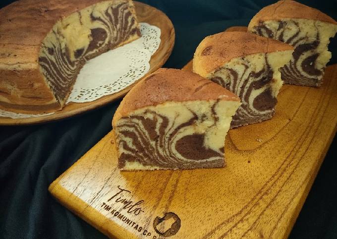 Zebra cake (putih telur)