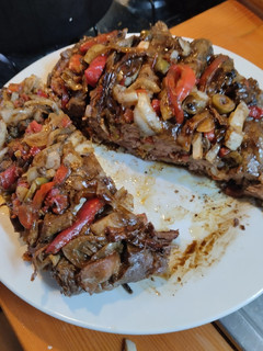 Una foto de Bife de vacío a la olla