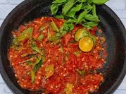 Gambar sambal terasi daun kemangi