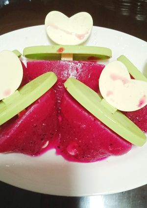Foto resep Es Bon - bon Buah Naga
