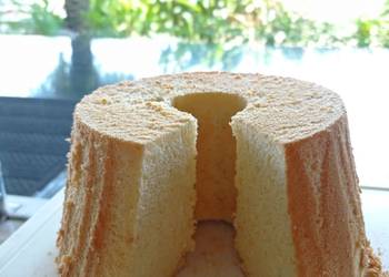 Masakan Unik Orange Chiffon Cake Super Soft Tanpa COTT Enak Bergizi