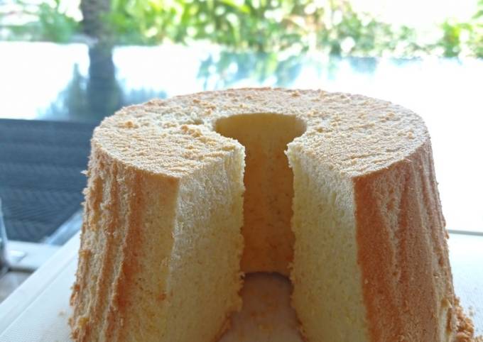 Orange Chiffon Cake Super Soft Tanpa COTT