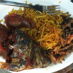 A picture of Abacha and ugba.