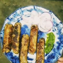 Spicy &juicy Tawa seek Kabab A picture of Spicy &juicy Tawa seek Kabab.