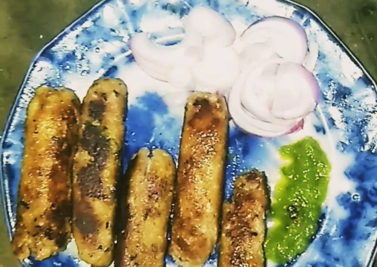 Steps to Prepare Quick Spicy &amp;juicy Tawa seek Kabab
