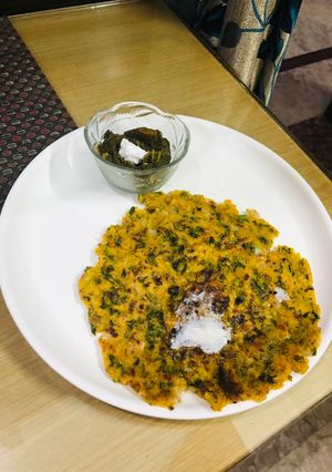A picture of Makki Di Roti Sarso Da Saag Breakfast.