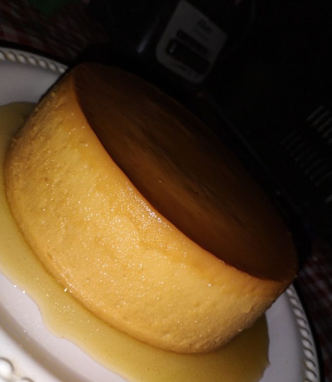 Una foto de Un rico flan con queso crema 😋 Realmente exquisito 👌🏻