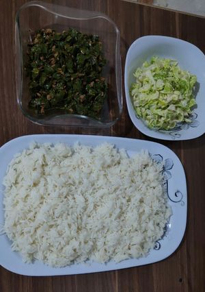 عکسی از دستور گوشت چرخ کرده با تره