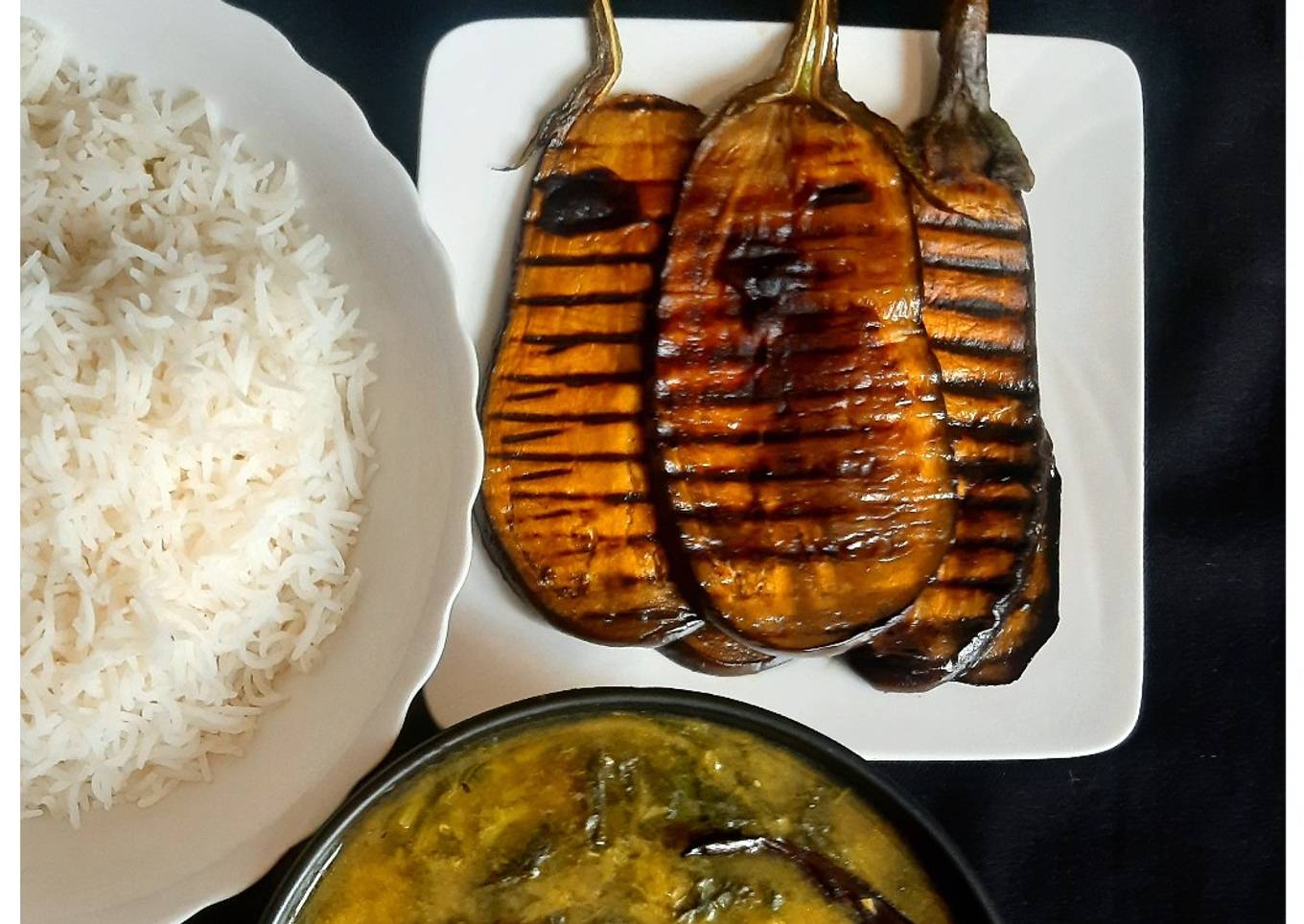 Grilled Eggplant / Aubergine/ Brinjal/ Baigan / Bhenta/ Begun