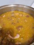 Smoked Veal and Split pea soup