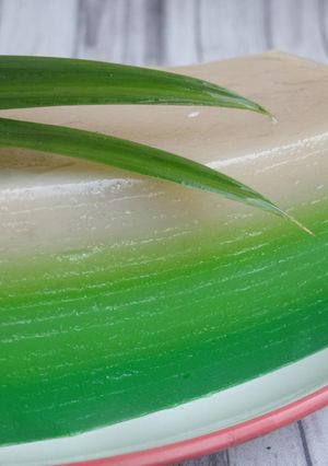 Foto resep Kue Lapis Tepung Beras Ombre Hijau + tips